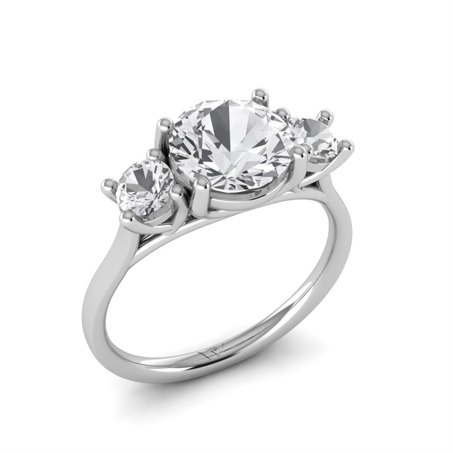 Solitaires Syra Or Blanc Diamant 2.4 ct