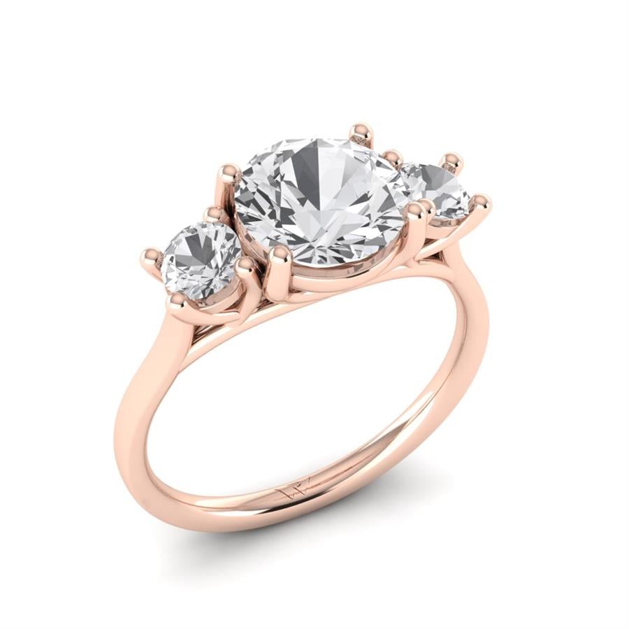 Solitaires Syra Or Rose Diamant 2.4 ct