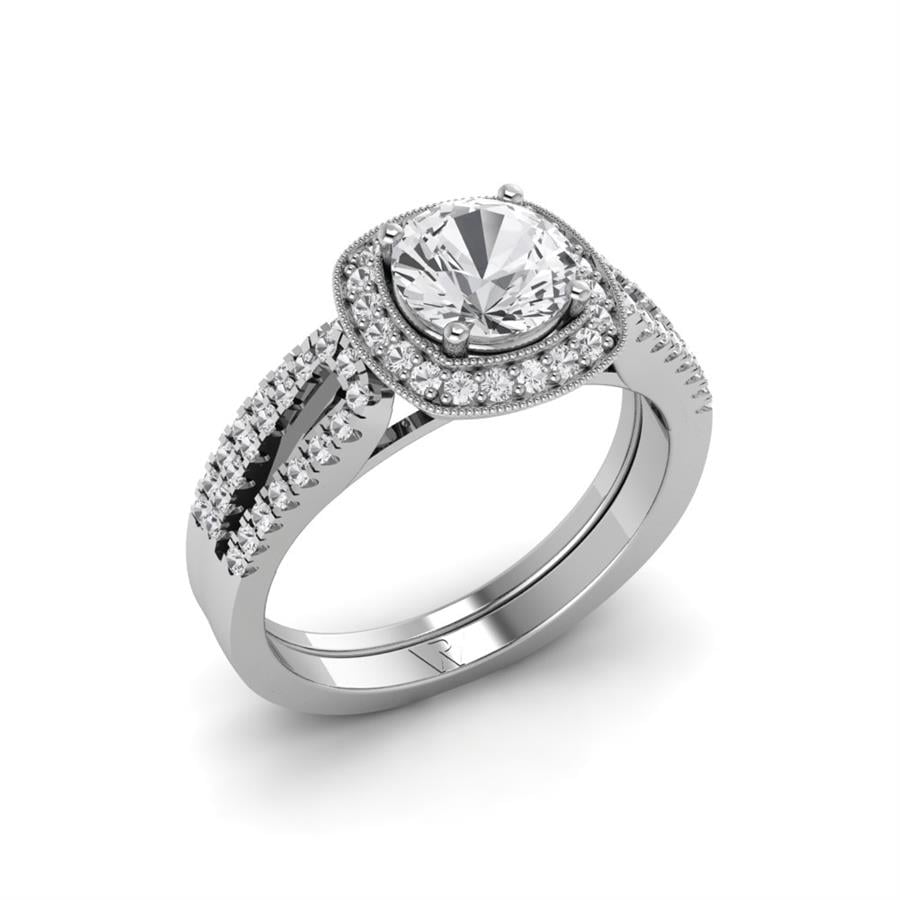 Solitaires Éternelle Or Blanc Oxyde de zirconium 1,25 ct