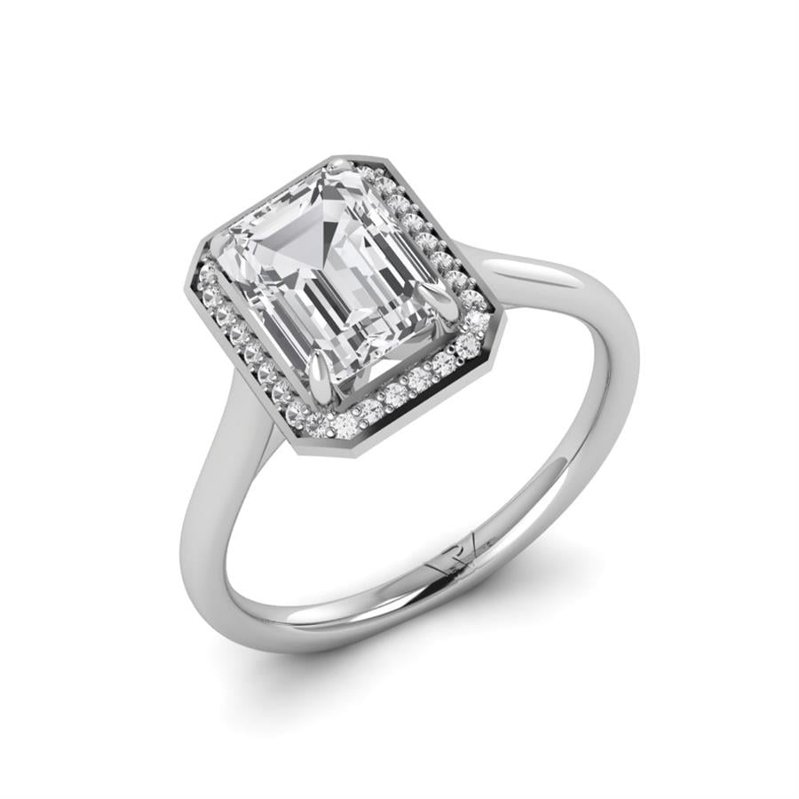 Solitaires Vélora Or Blanc Oxyde de zirconium 2.10 ct
