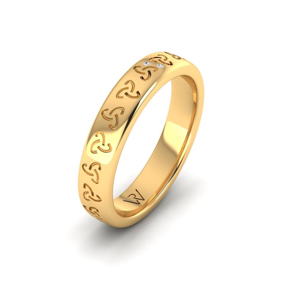 Alliances avec pierres femme Andrea Or Jaune