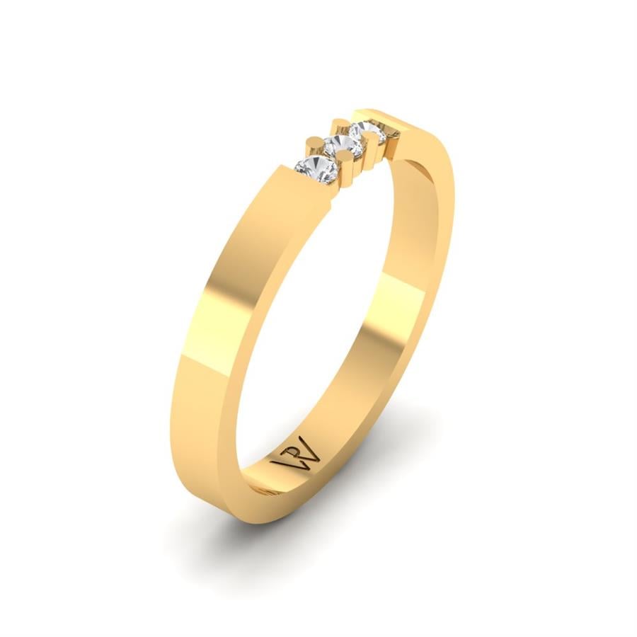 Alliances Avec Pierres Femme Floralet Or Jaune