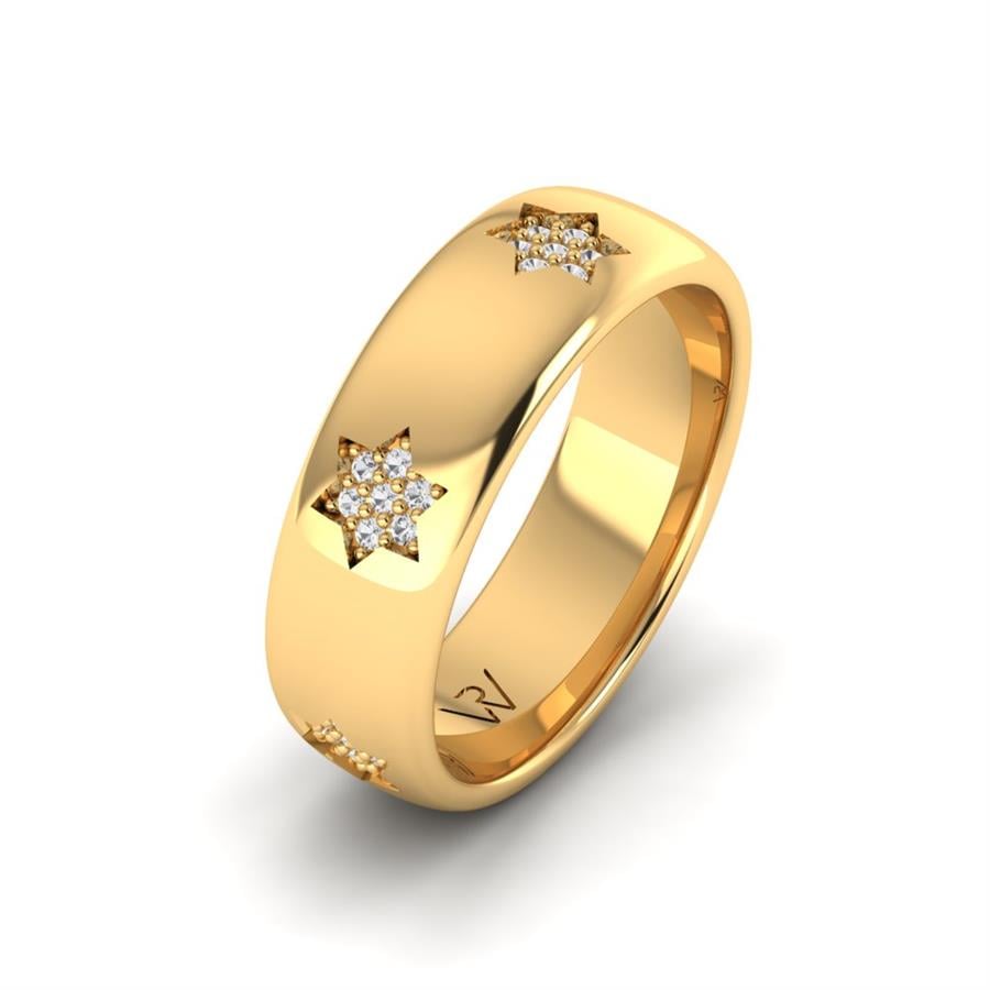 Alliances avec pierres femme Glorious Impression Or Jaune