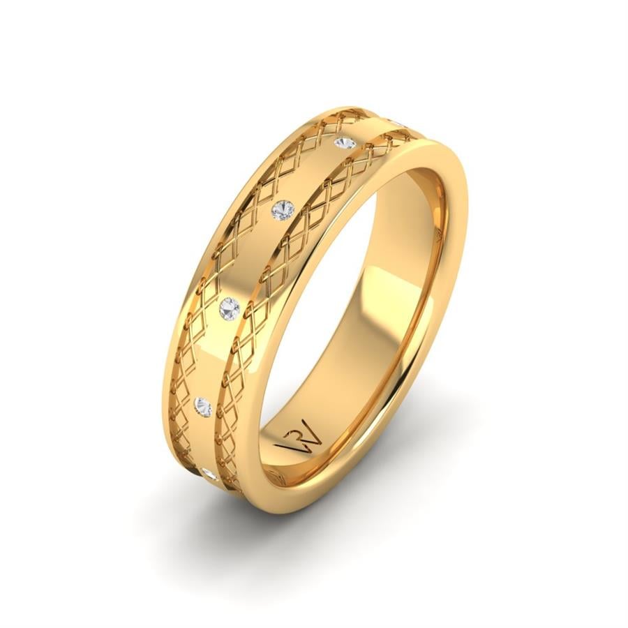 Alliances Avec Pierres Femme Lavindra Or Jaune
