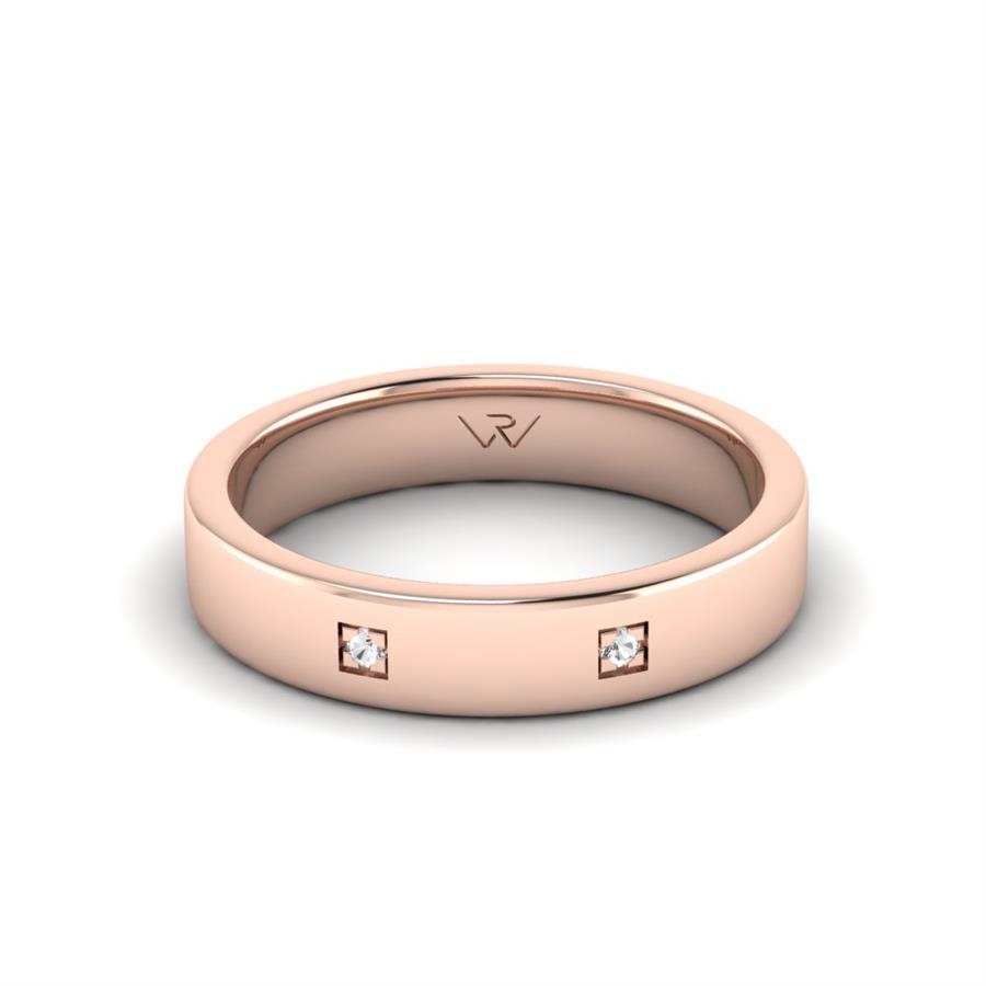 Alliances avec pierres femme Natural Alluring Or Rose