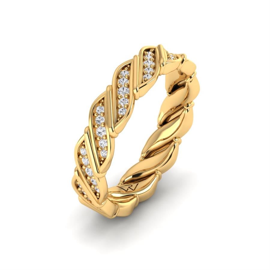 Alliances avec pierres femme Stardust Or Jaune