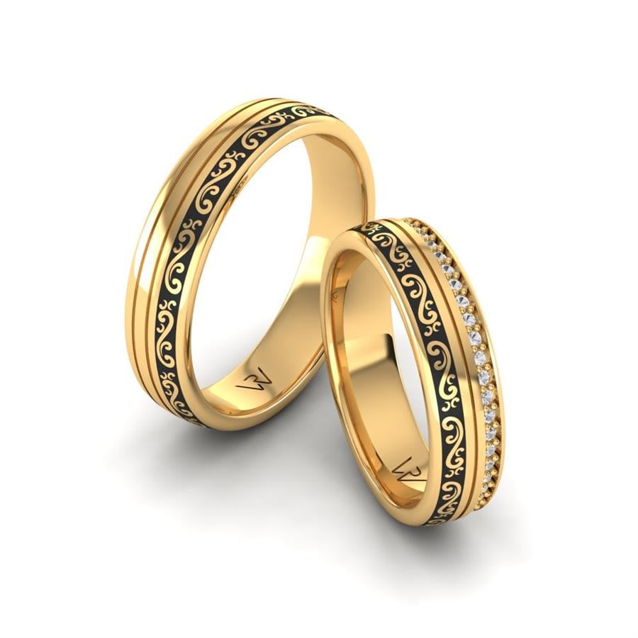 Alliances classiques Alluring Rule Or Jaune