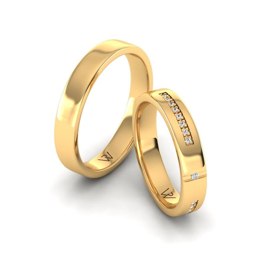 Alliances classiques Alluring Safety Or Jaune