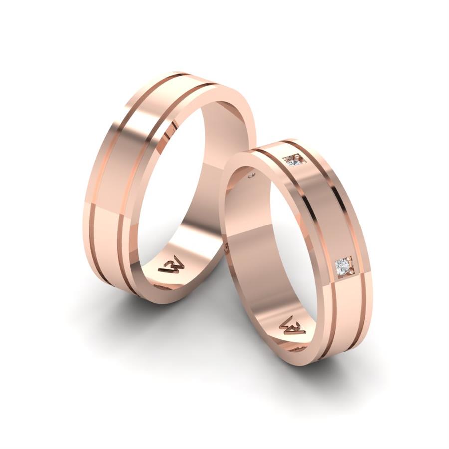 Alliances Classiques Fondle Or Rose