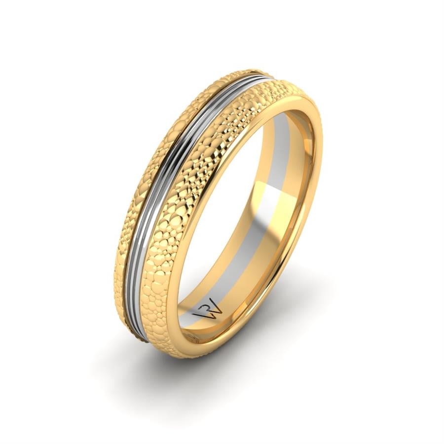 Alliances classiques homme Boa Or Jaune Et Blanc