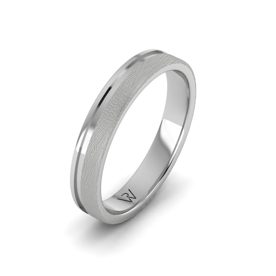 Alliances classiques homme Faith Or Blanc