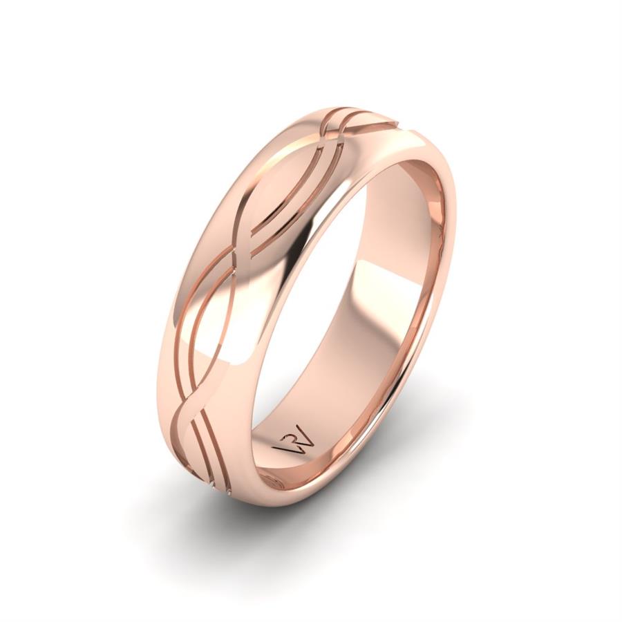 Alliances classiques homme Niko Or Rose