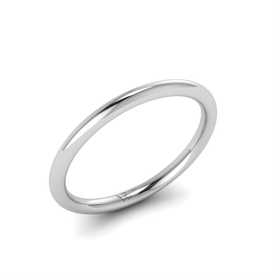 Alliances classiques homme Nymphe Or Blanc