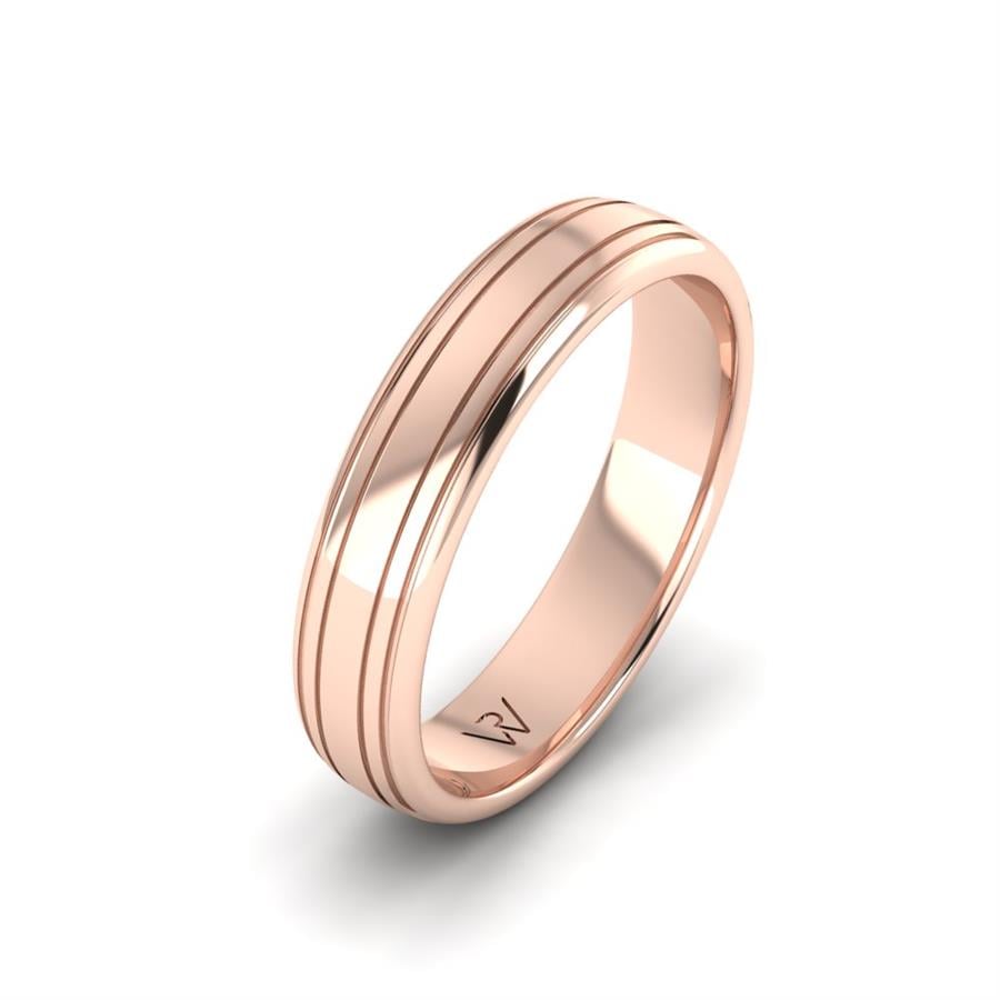 Alliances classiques homme Swing Or Rose