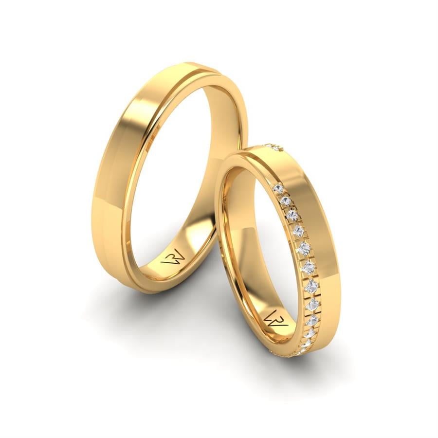 Alliances Classiques Honey Or Jaune