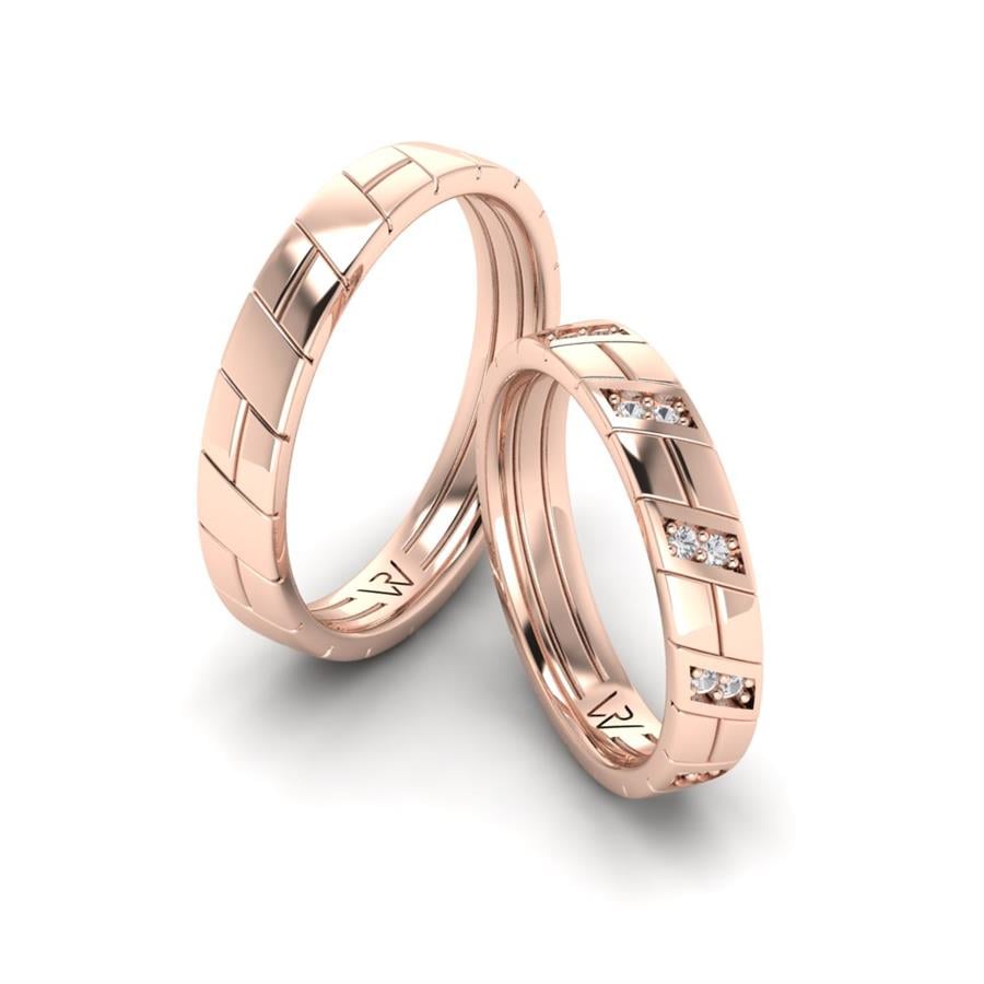 Alliances Classiques Lueur Or Rose