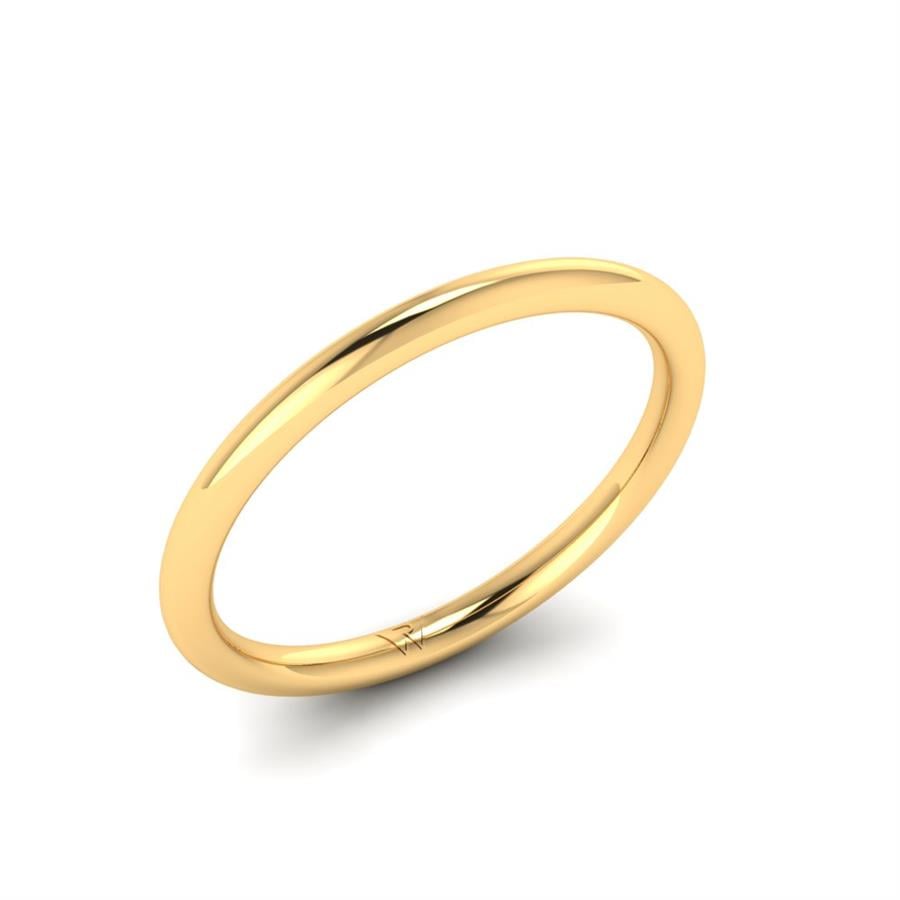 Alliances classiques Nymphe Argent Plaqué Or Jaune