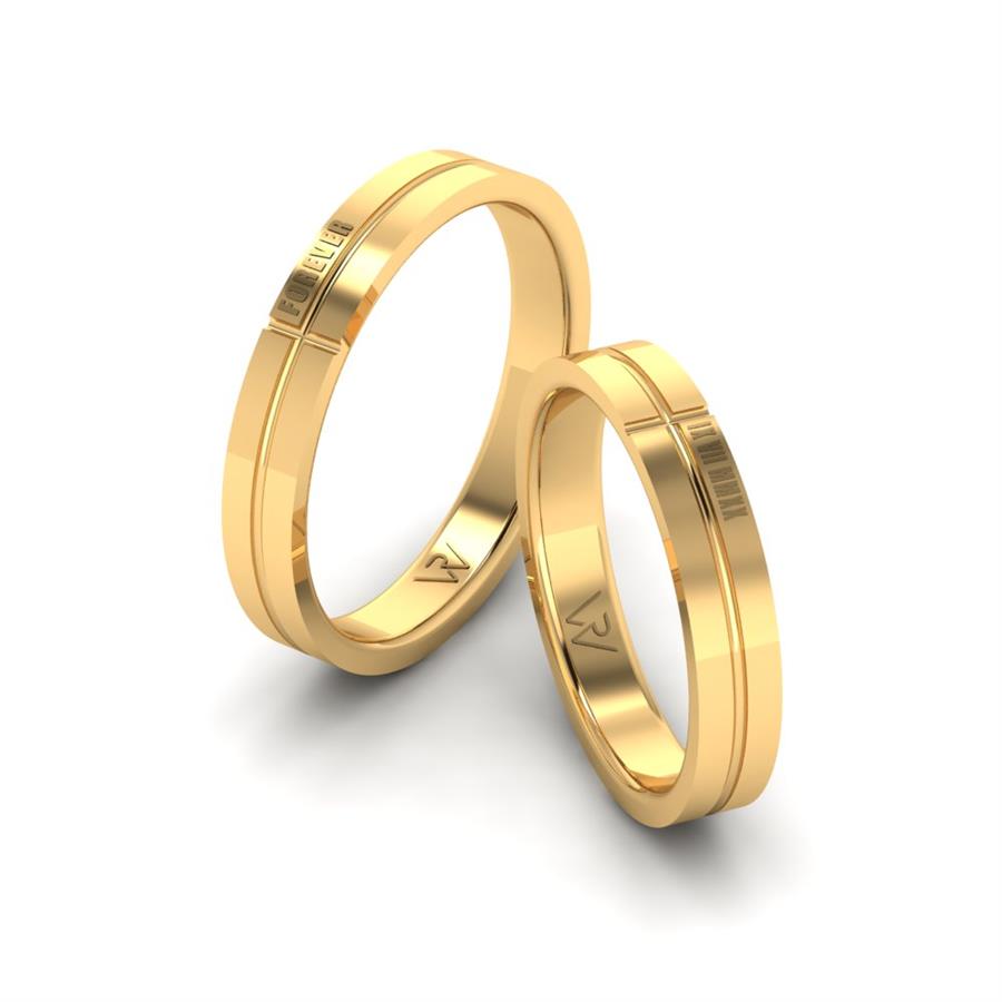 Alliances Classiques Petalix Or Jaune