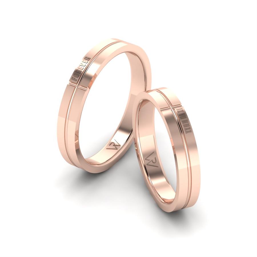 Alliances Classiques Petalix Or Rose