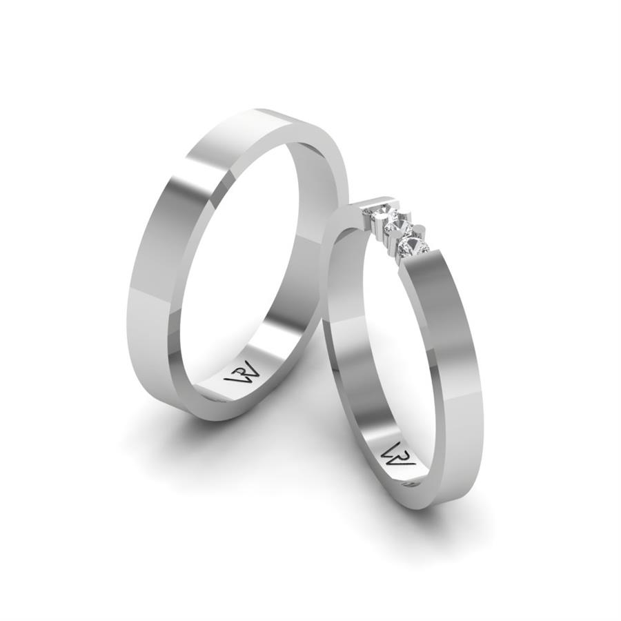 Alliances Classiques Petanzi Or Blanc