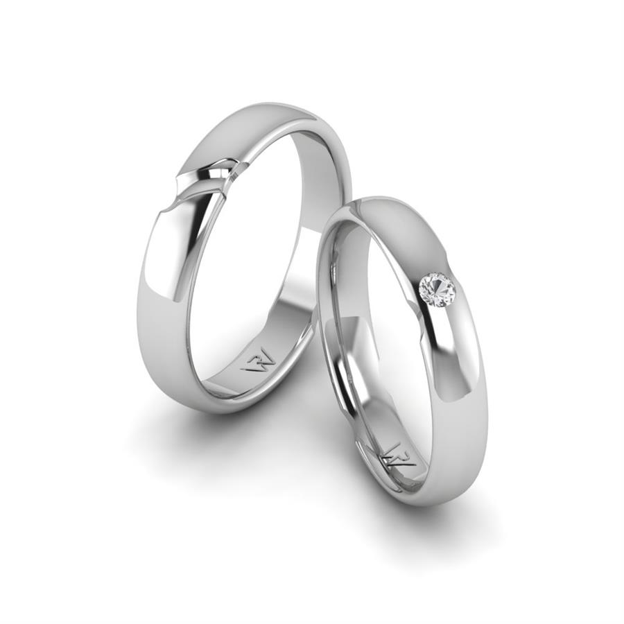 Alliances Classiques RoséA Or Blanc