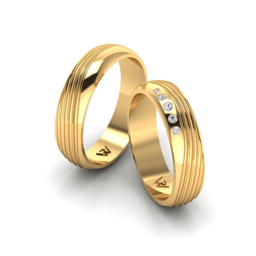 Alliances Classiques Sentiment Or Jaune
