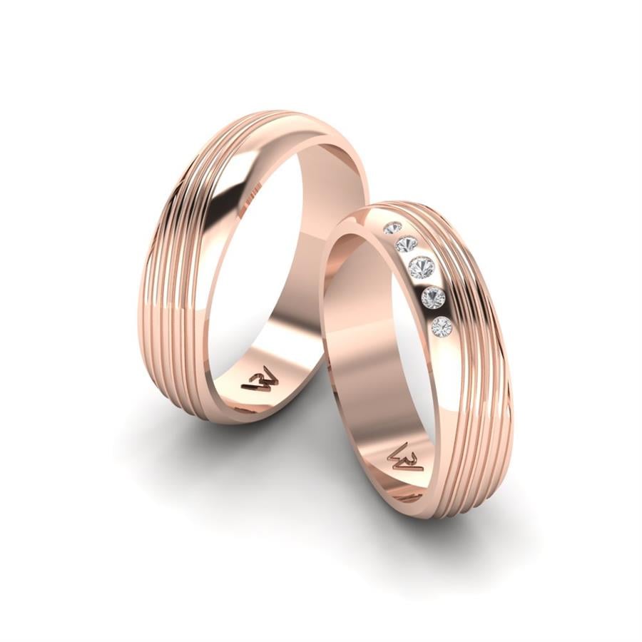 Alliances Classiques Sentiment Or Rose