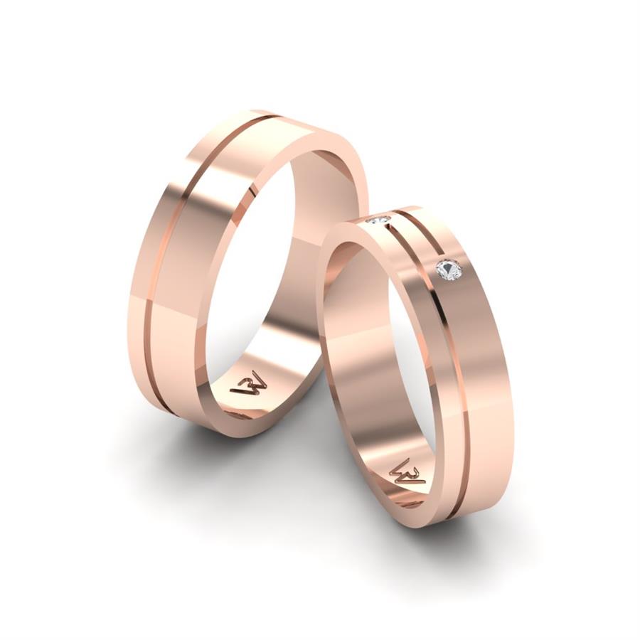 Alliances Classiques Tenderness Or Rose