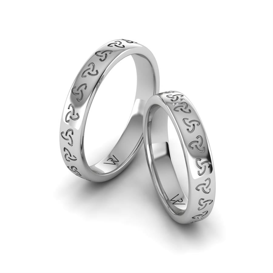 Alliances en argent couple Andrea Argent