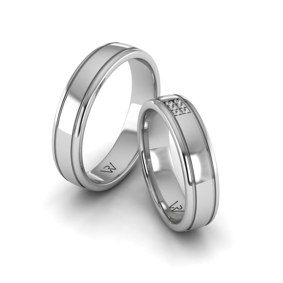 Alliances en argent couple Charming Choice Argent