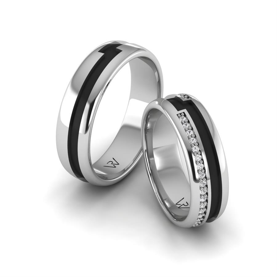 Alliances en argent couple Heavenly Dream Argent