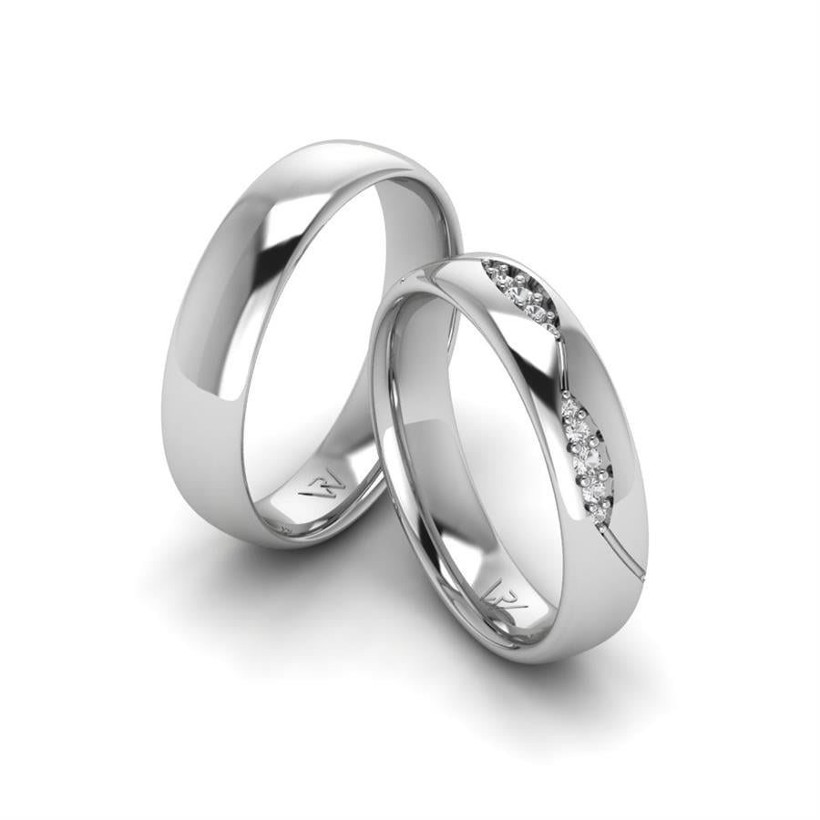 Alliances en argent couple Patsy Argent