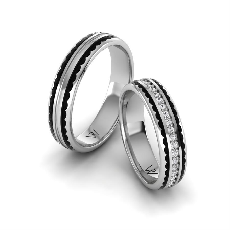 Alliances en argent couple Sixtine Argent