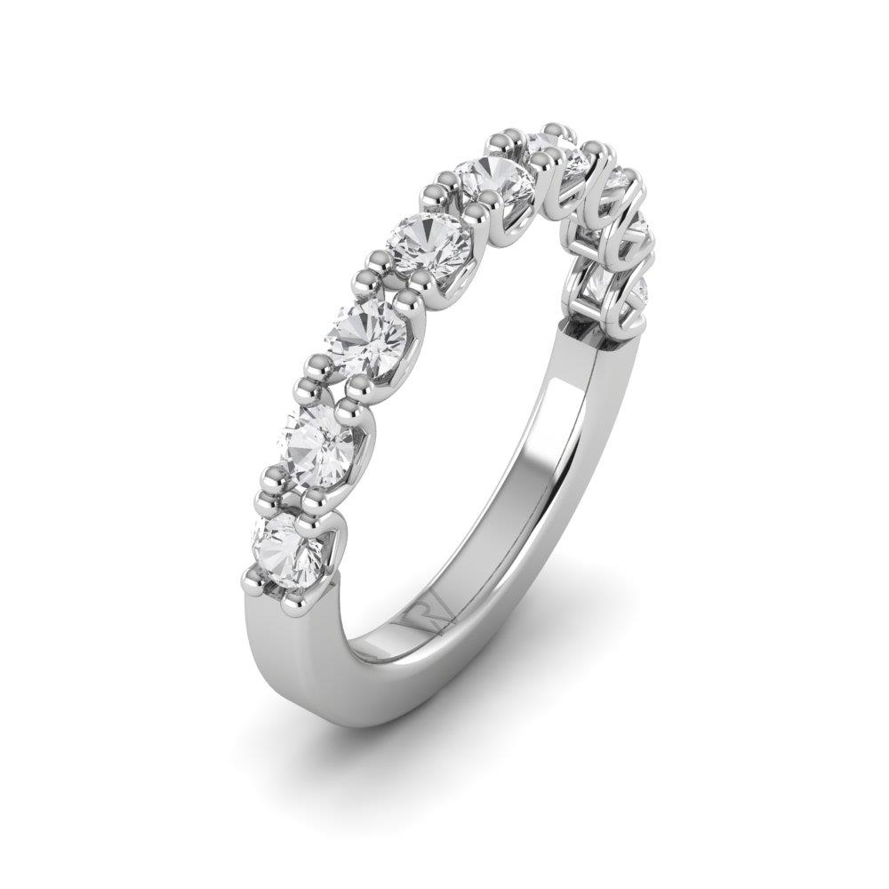 Alliances en argent femme Coeur  Cristal de Swarovski