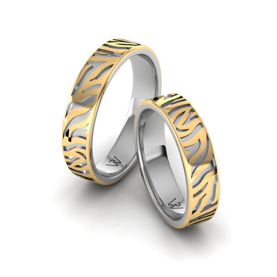 Alliances modernes Alluring Fancy Or Blanc Et Jaune