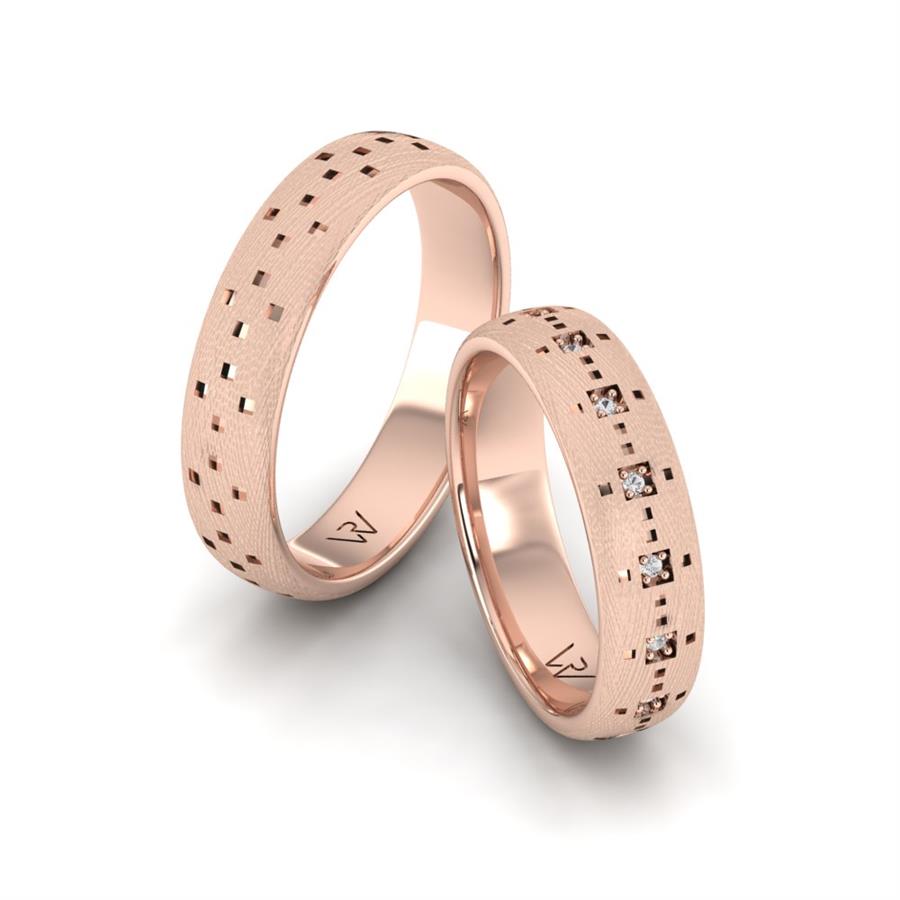Alliances modernes Alluring Island Or Rose