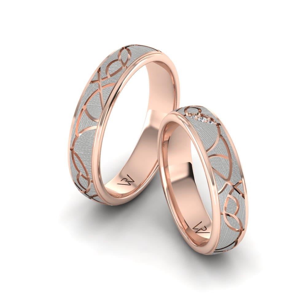 Alliances modernes Artemisia Or Rose Et Blanc