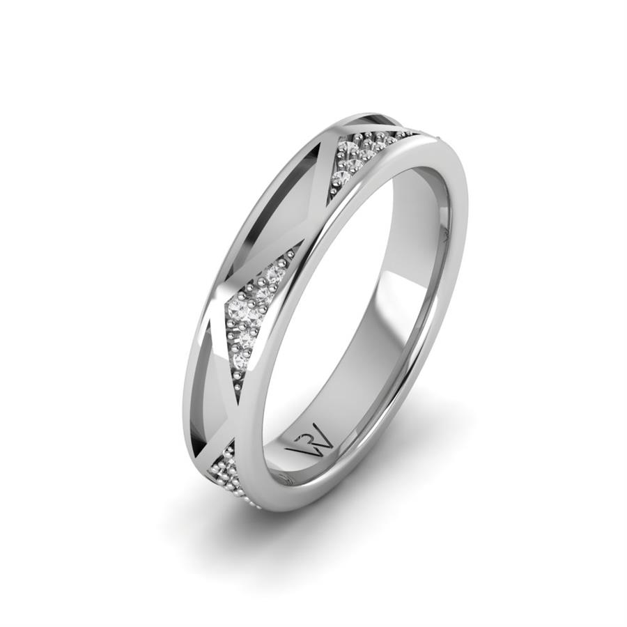 Alliances Modernes ÉMeraude Or Blanc