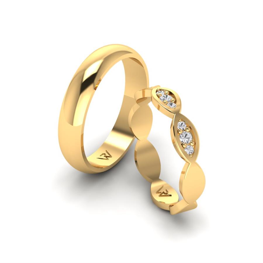 Alliances Modernes Endear Or Jaune