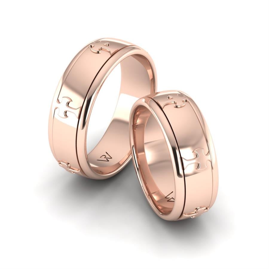 Alliances modernes Golden Perfection Or Rose