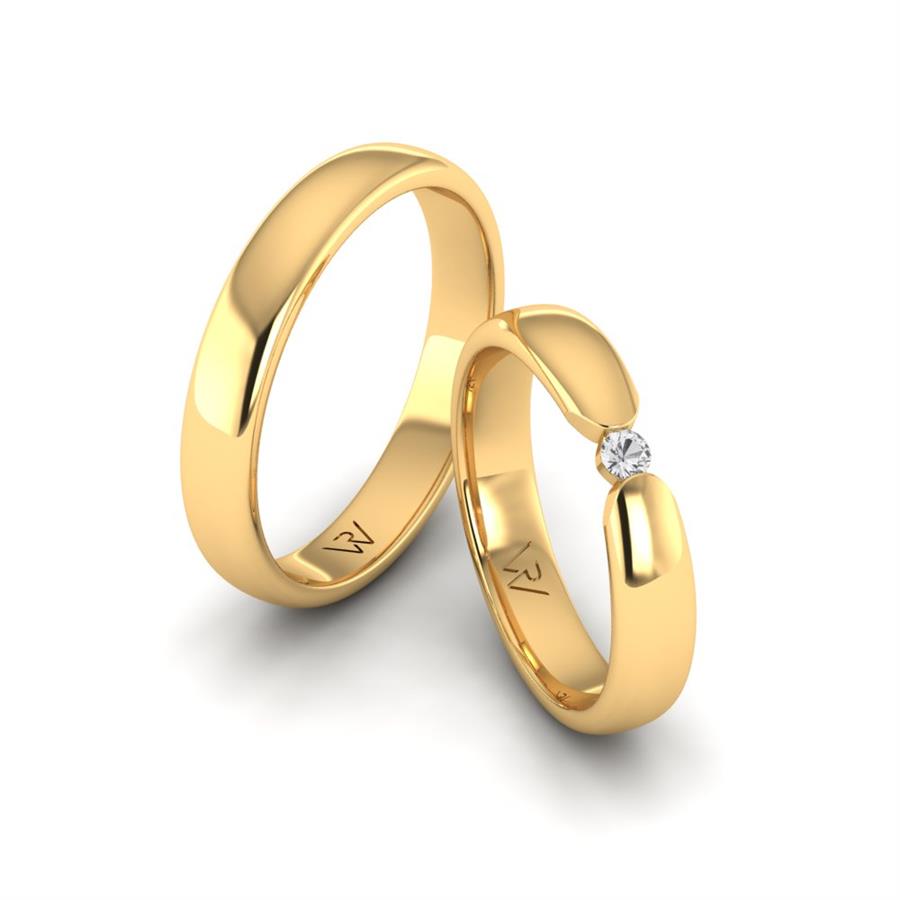 Alliances modernes Heavenly Sensational Or Jaune