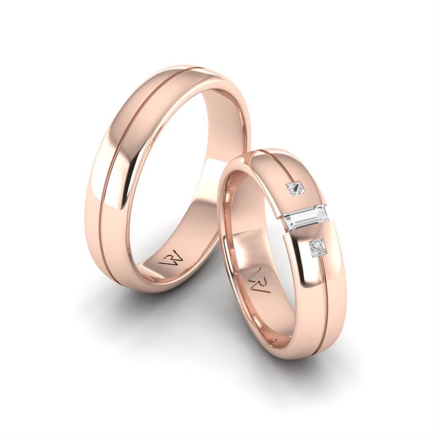 Alliances modernes Hieno Or Rose