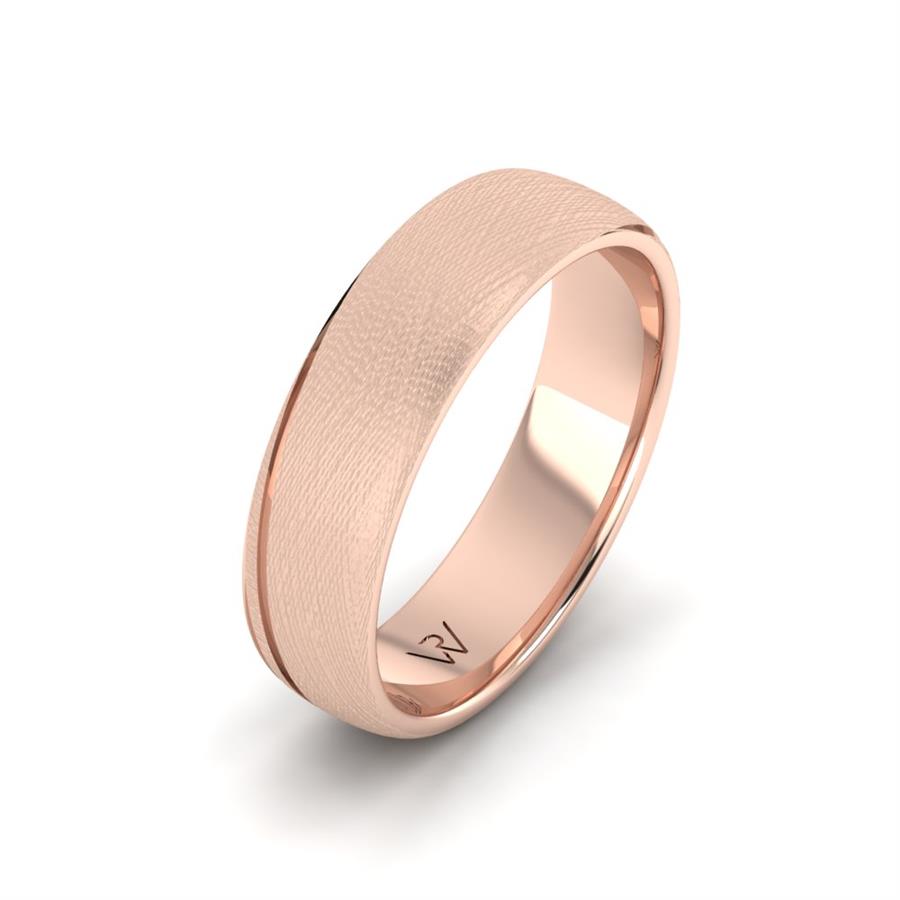 Alliances modernes homme Alluring Season Or Rose