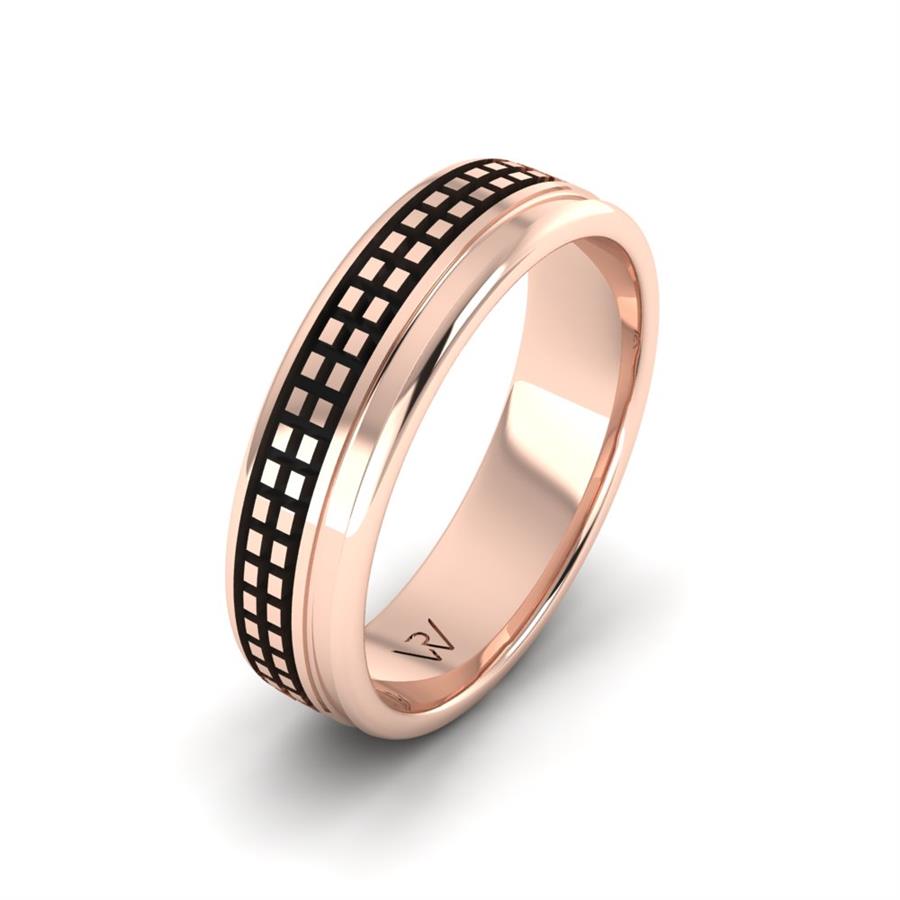 Amazing Trust Basic Rose Gold Men's Modern Wedding Rings