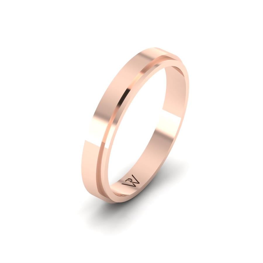 Alliances Modernes Homme Blossomex Or Rose