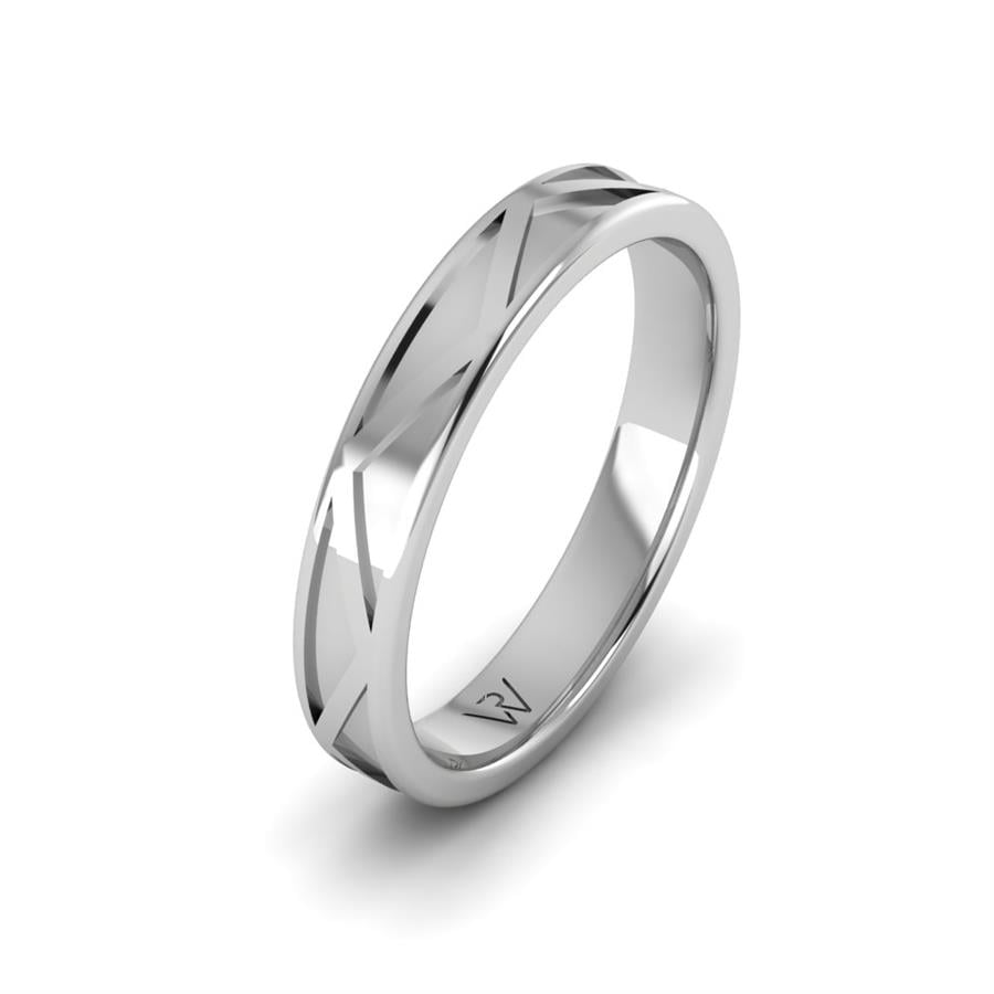 Alliances Modernes Homme ÉMeraude Argent