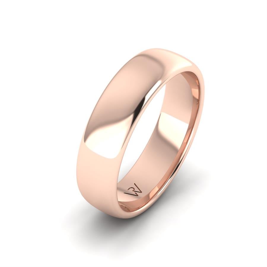 Alliances modernes homme Glorious Impression Or Rose