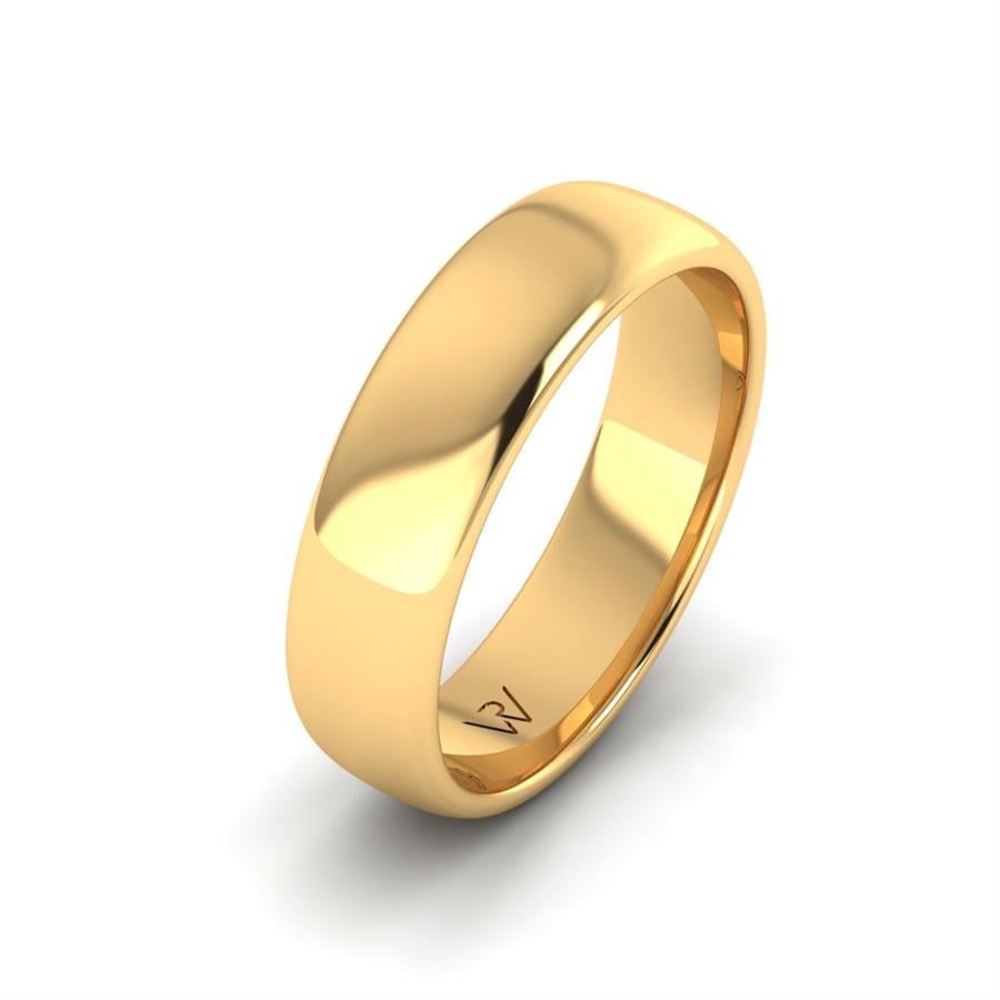 Modern men's wedding rings Glorious Impression Yellow Gold