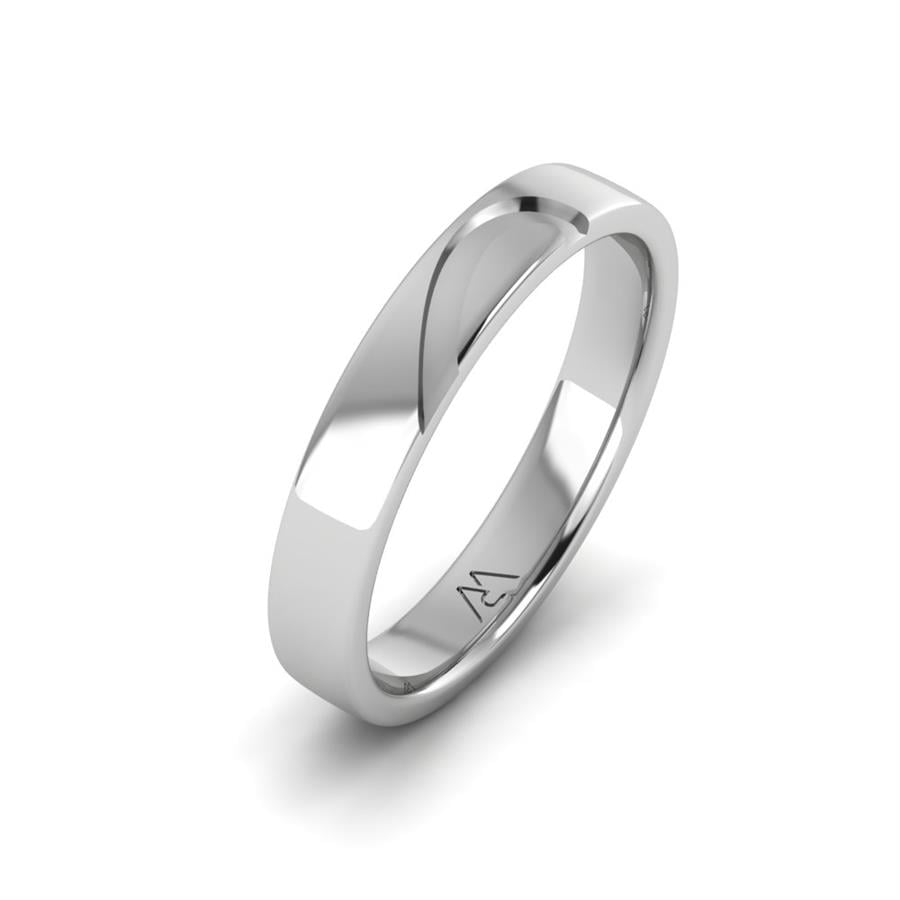 Alliances Modernes Homme Merveille Or Blanc