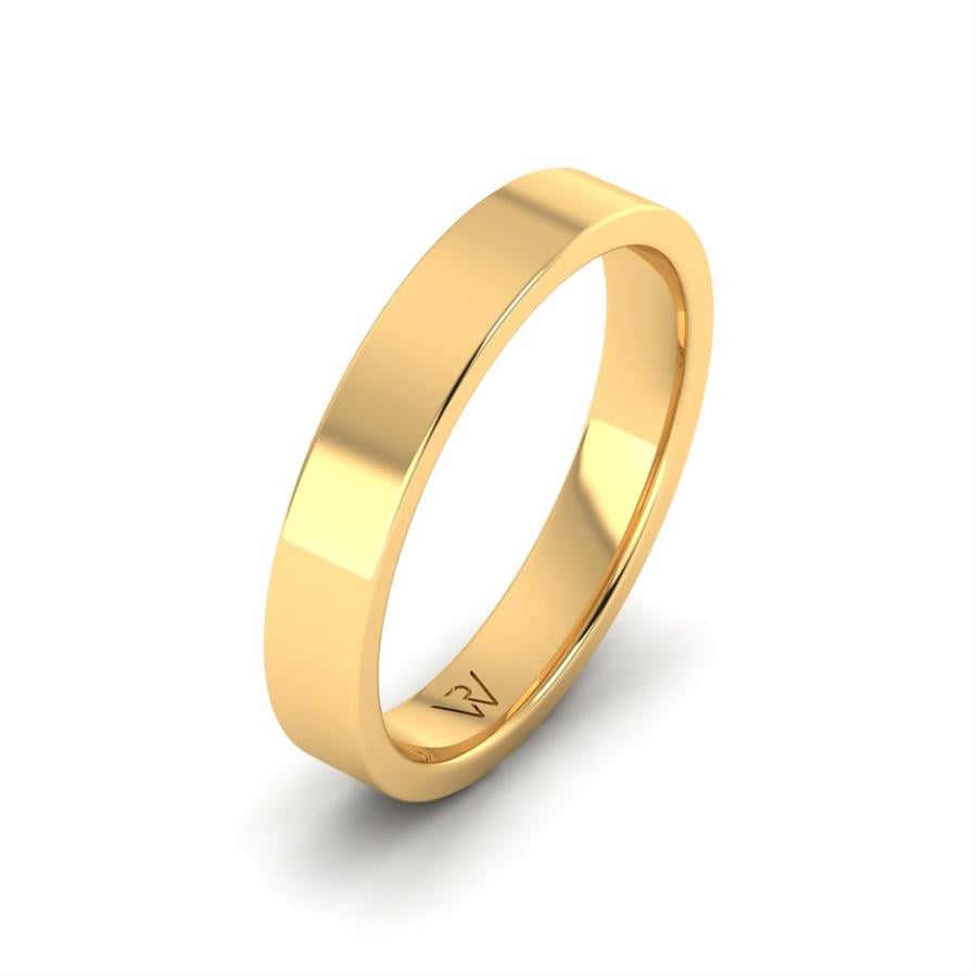 Modern wedding rings for men Noble Paradise Yellow Gold